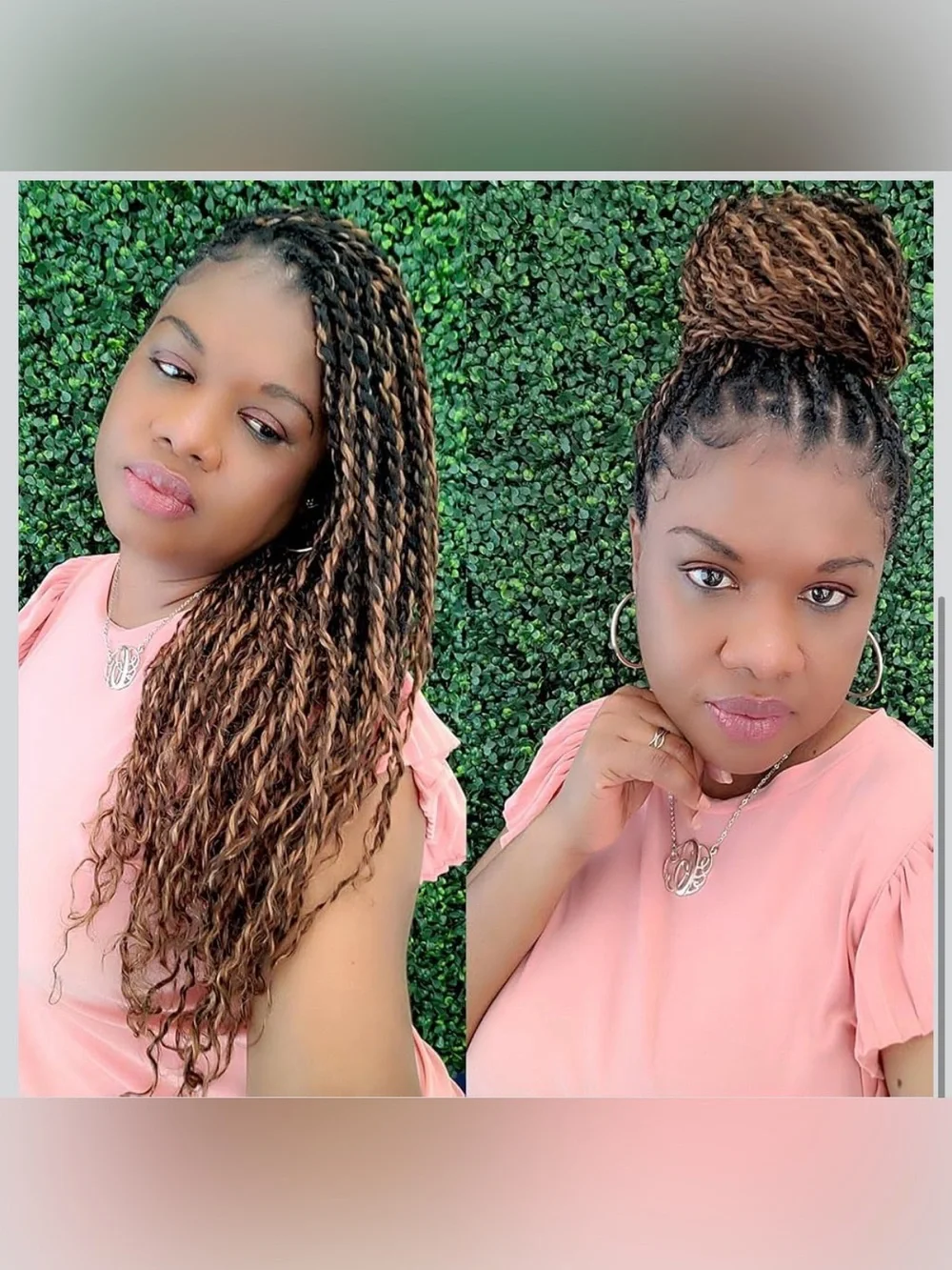 Feather Crochet Human Hair #D4/30 Water Deep Wave 18